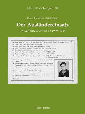 cover image of Der Ausländereinsatz im Landkreis Osterode 1939-1945